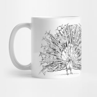 Peacock Print Mug